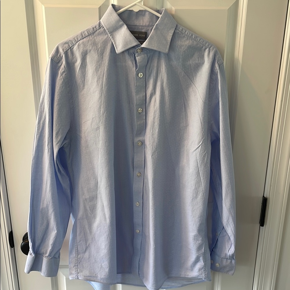 Men's Michael Kors Light Blue Dress Shirt